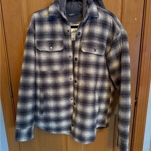 American Eagle Plaid Shirt Jacket